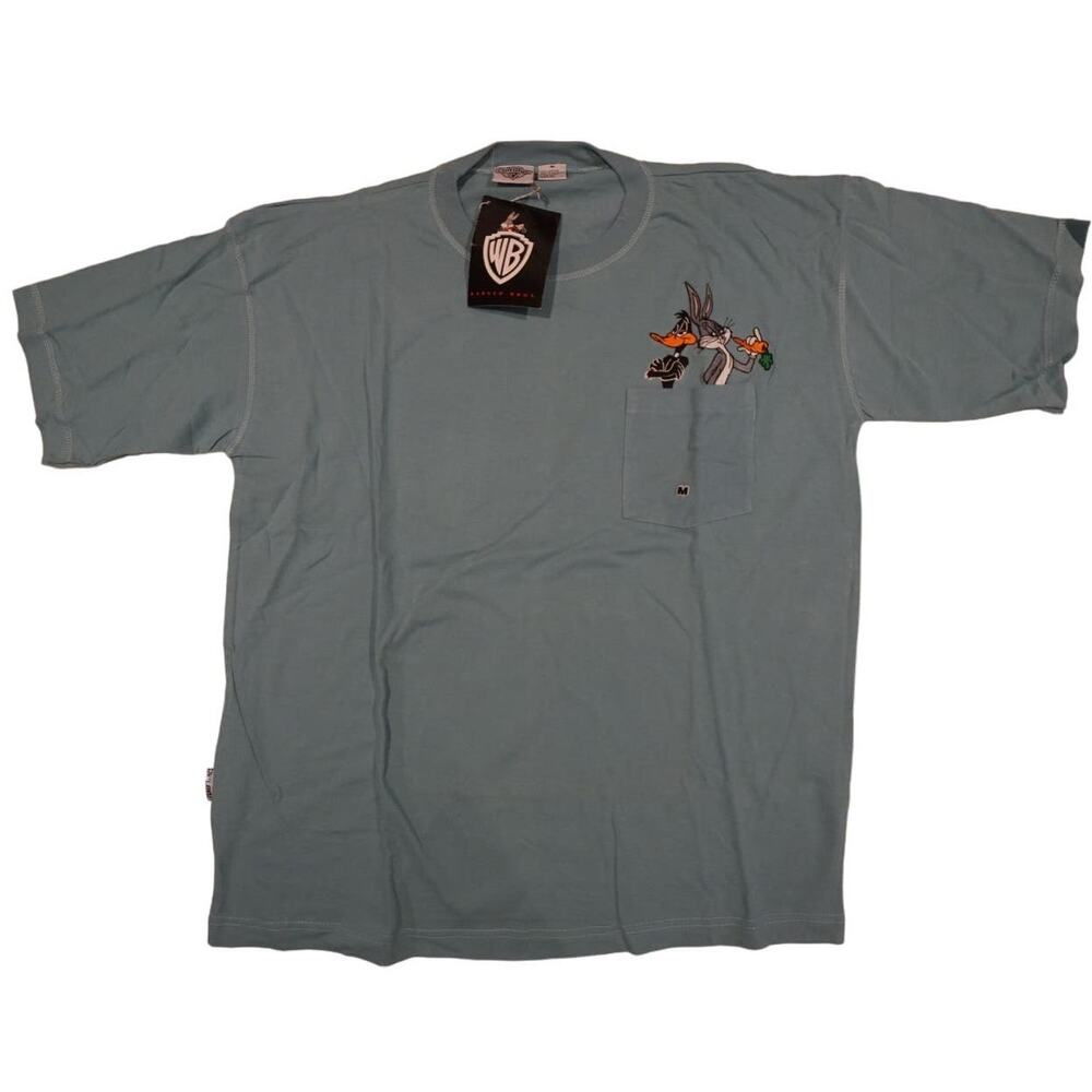 Warner Bros Looney Tunes Shirt Bugs Bunny Men's M 100% Cotton